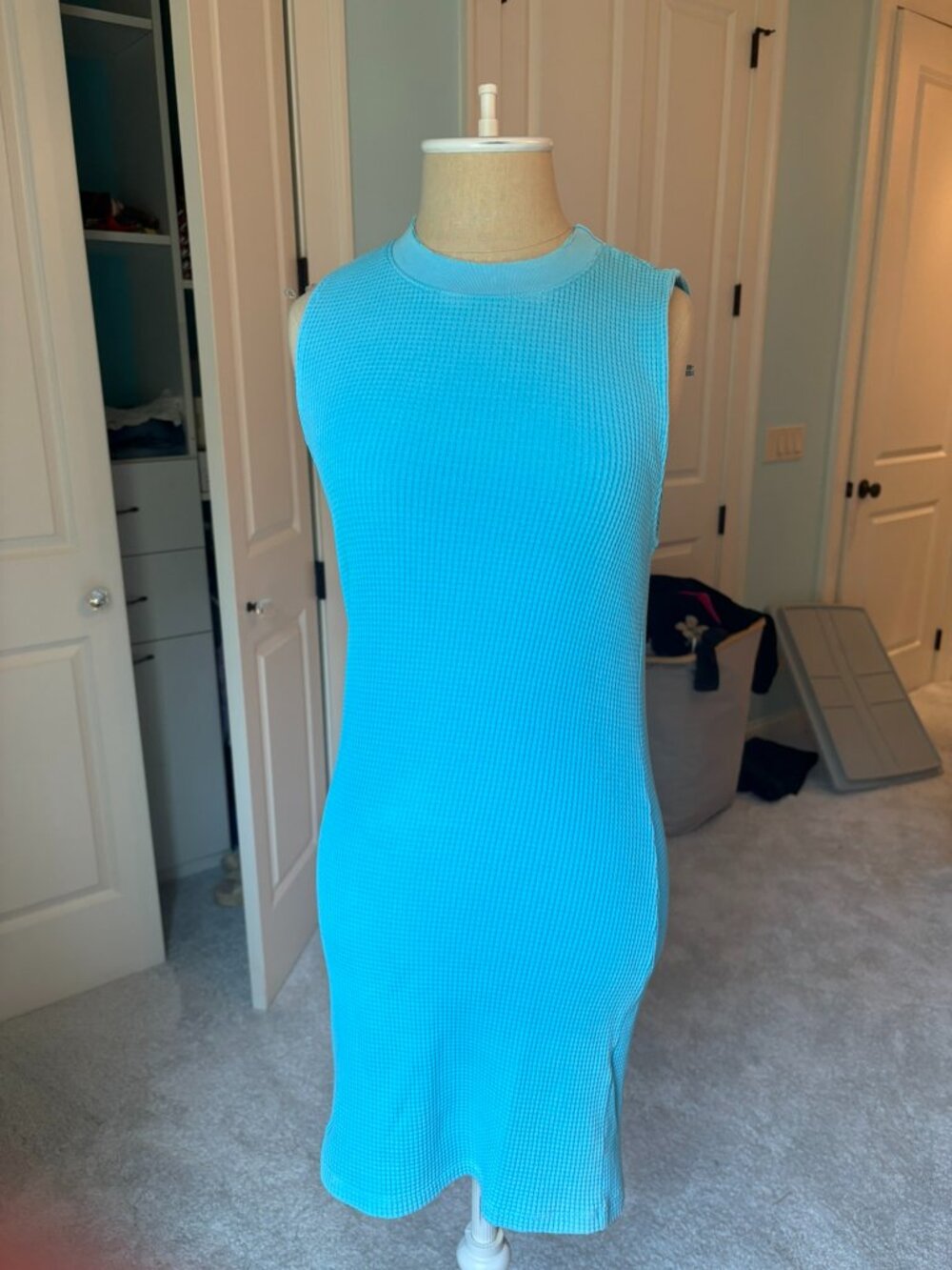 Cotton Citizens Turquoise Tank Waffle Dress